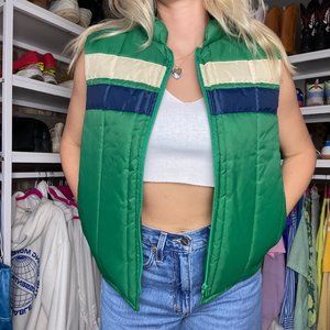 vintage green vest